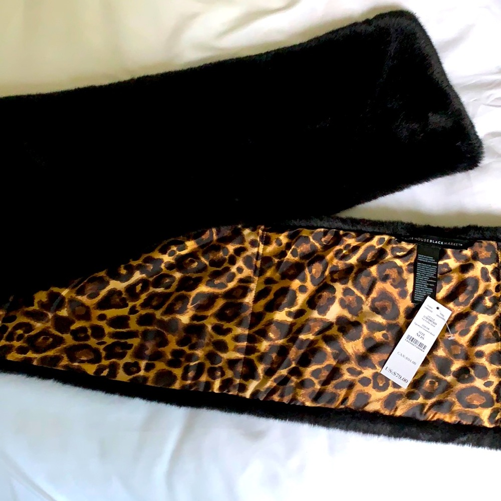 Faux fur stole